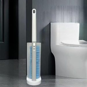 Toilet Cleaner Brush Set with 8-pieces Sponge Refills