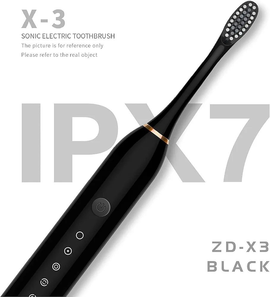 Sonic Electric Toothbrush, USB Rechargeable with 4 Brush Heads & 6 Modes | IPX7 Waterproof for Adults and Kids