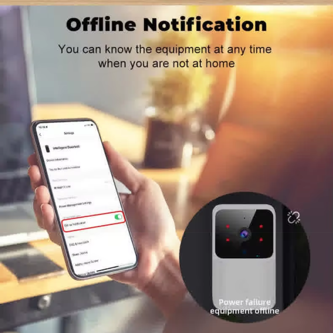 Smart Doorbell Camera Wireless with Bell 1080P