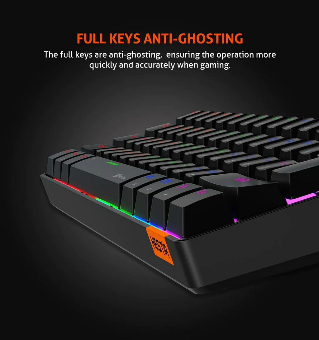 MEETION RGB Wired Mechanical Keyboard HESTIA - Black | MK005