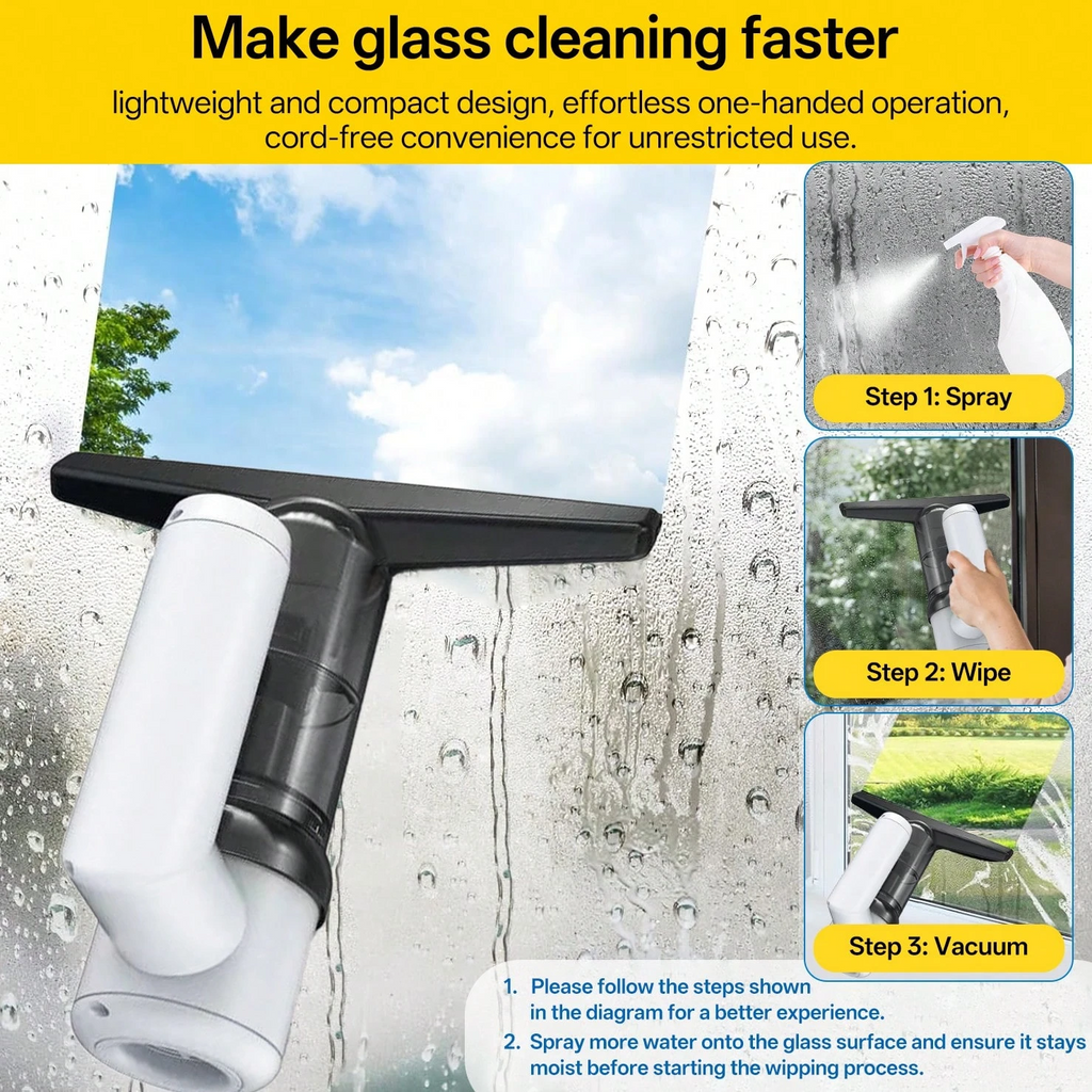 5 in 1 Cordless Window Vacuum Cleaner Set 2000mAh