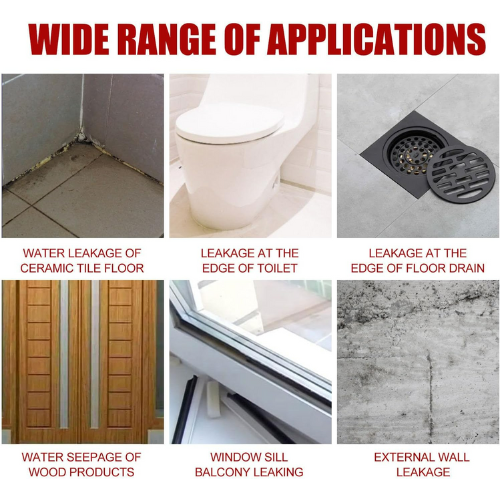 Transparent Waterproof Adhesive With Brush for Roof Leakage and Crack Sealing