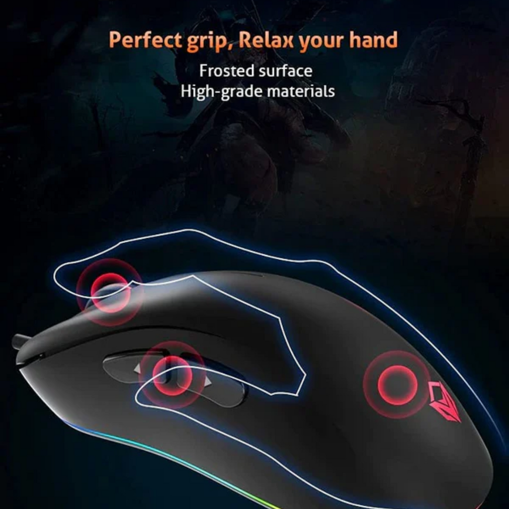 MeeTion GM19 Usb Wired Optical Gaming Mouse With Fcc Standards