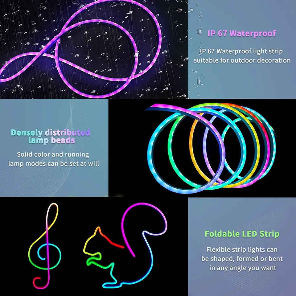 Rgb Neon rope strip lights