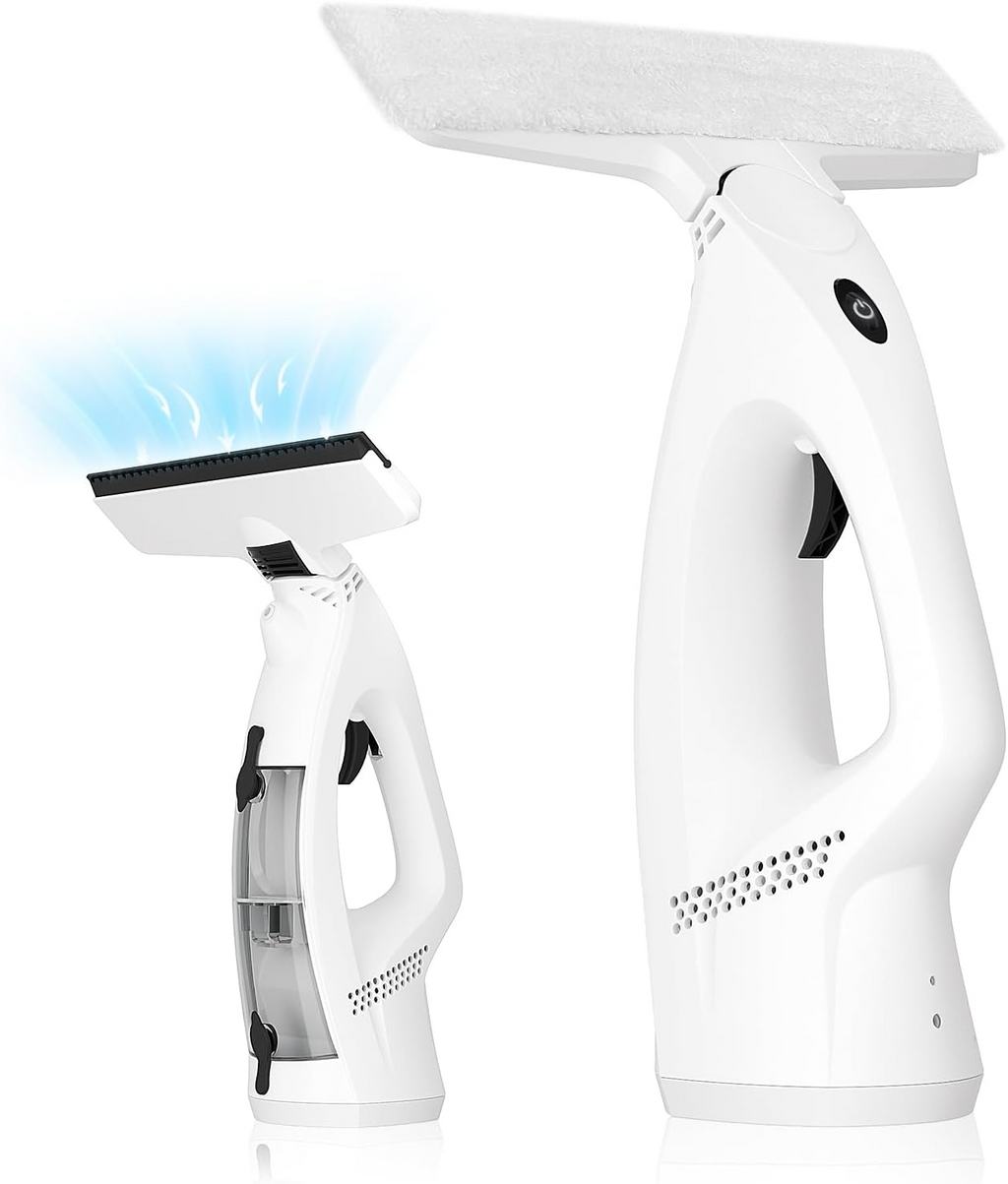 3 in 1 Rechargeable Cordless Window Vacuum Cleaner with Window Puller