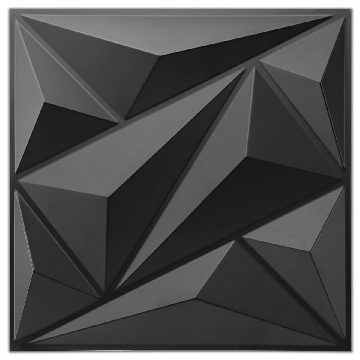 3D Black Diamond PVC Wall Panels