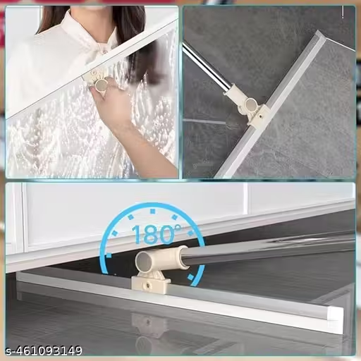Silicon Floor Wiper With Stainless Steel Extendable Handle