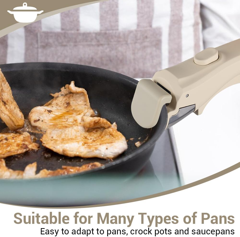 Detachable and Removable Handle for Cookware,Universal Pot Handle