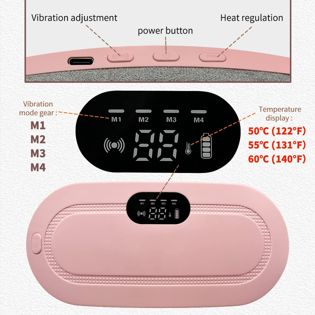 Portable Cordless Heating Pad for Menstrual Cramps Relief for Stomach Period