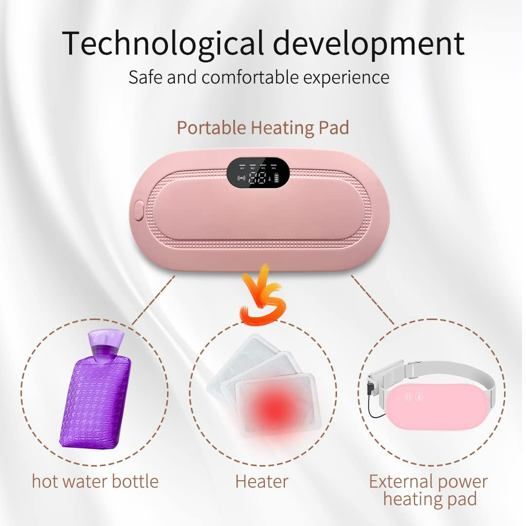 Portable Cordless Heating Pad for Menstrual Cramps Relief for Stomach Period