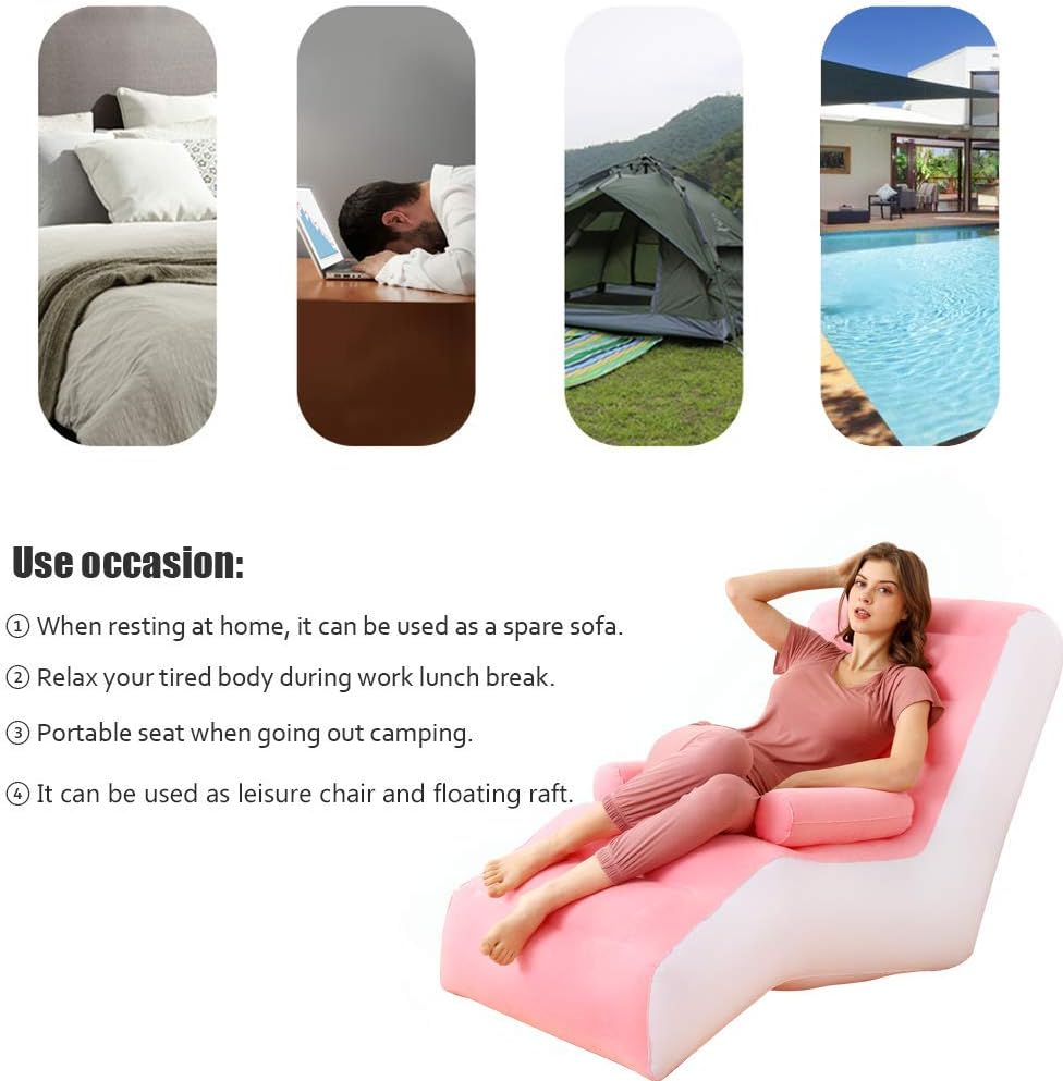 Lazy Inflatable Sofa, S-shaped Sofa