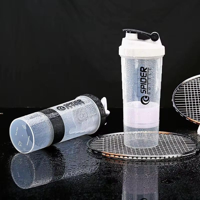 3 In 1 Spider Shaker Bottle 500ml Green Color