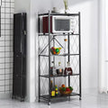 Tier Storage Shelves Foldable Storage Shelf Rack Storage Shelving On Wheels For Kitchen