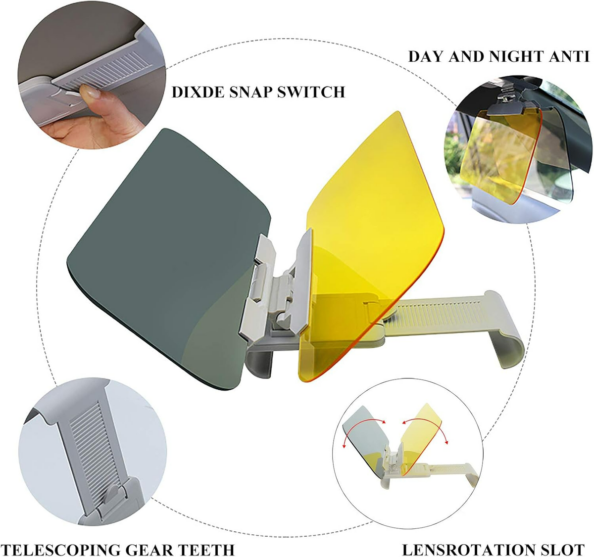 Car Sun Visor High Definition Windshield Sun Snow Anti Glare UV Filter