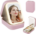 Travel Size LED Mirror & Beauty Makeup organiser Case