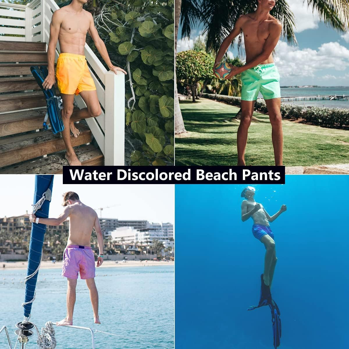 Color Changing Swimming Trunks for Men