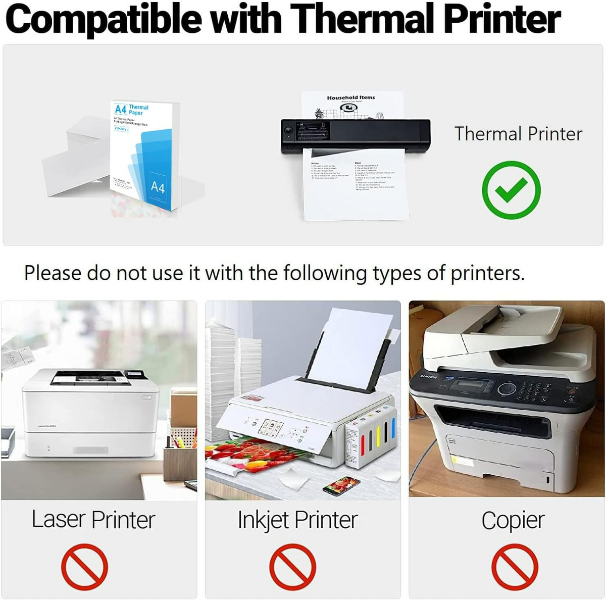A4 Thermal Paper – 100 Sheets