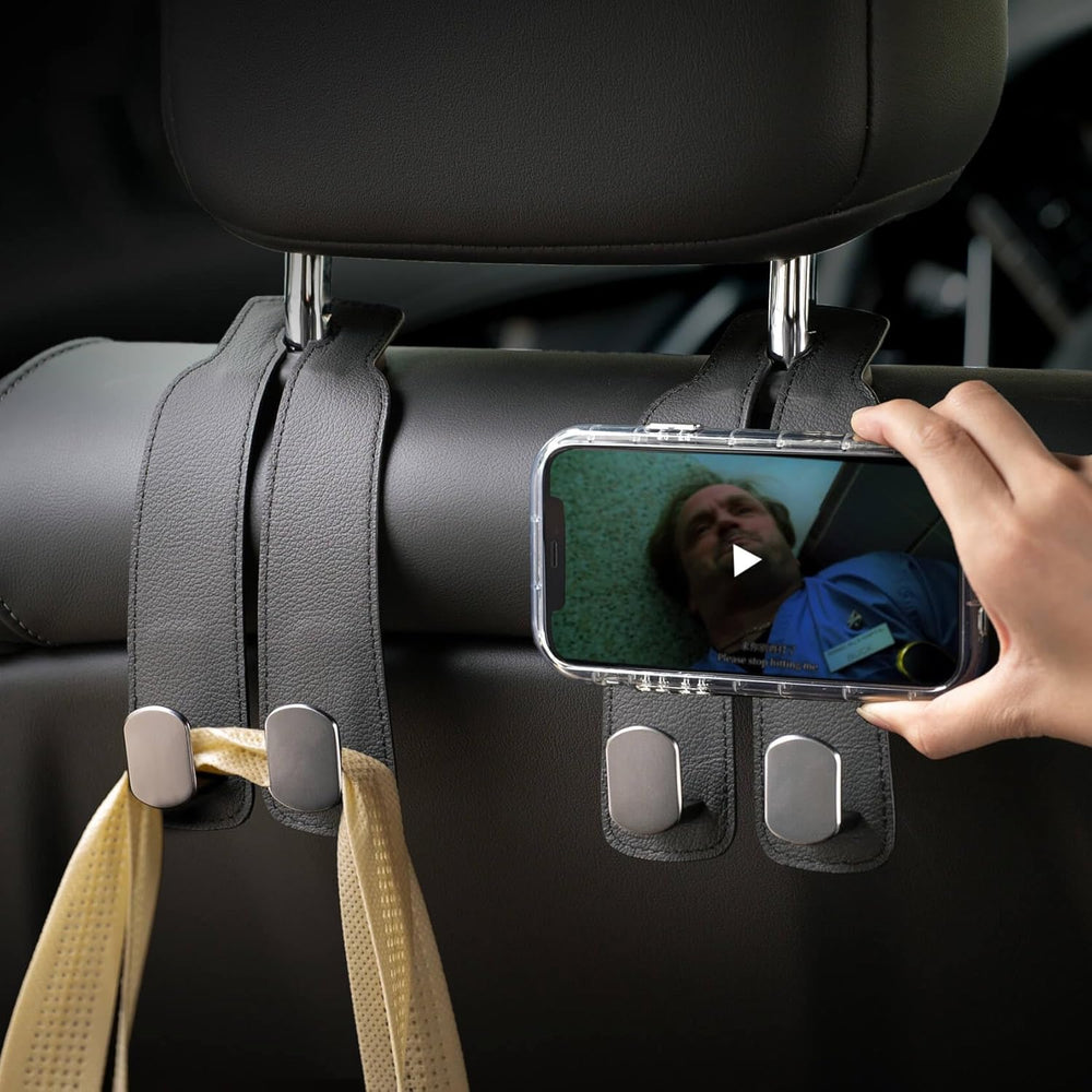 Leather Car Seat Hooks