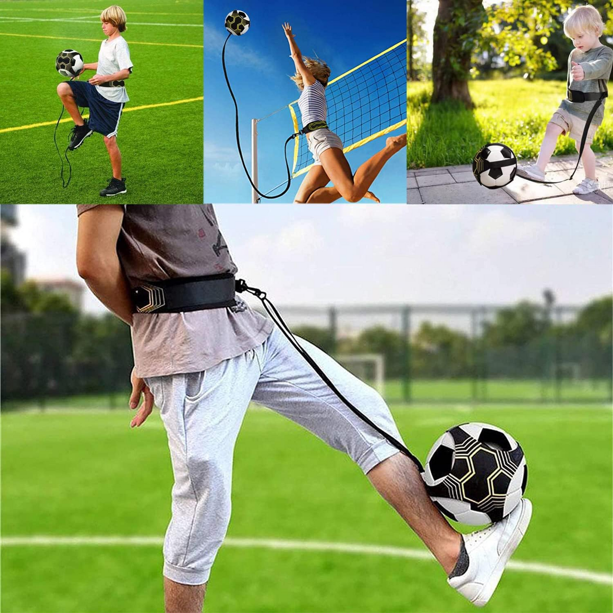 Football Kick Trainer Soccer Training Waist Belt Adjustable
