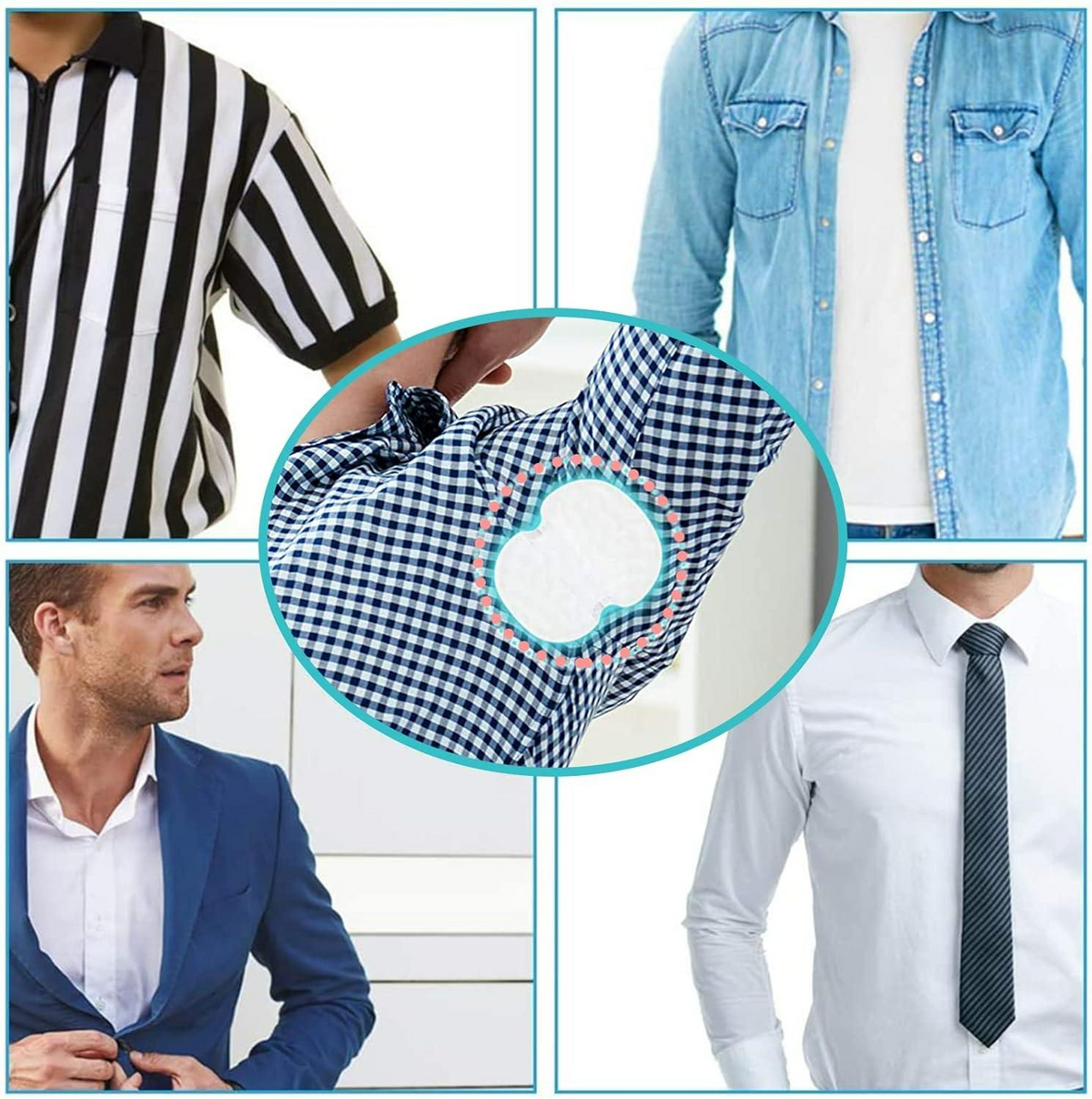 Disposable Underarm Sweat Pads, Odor-Blocking Protection