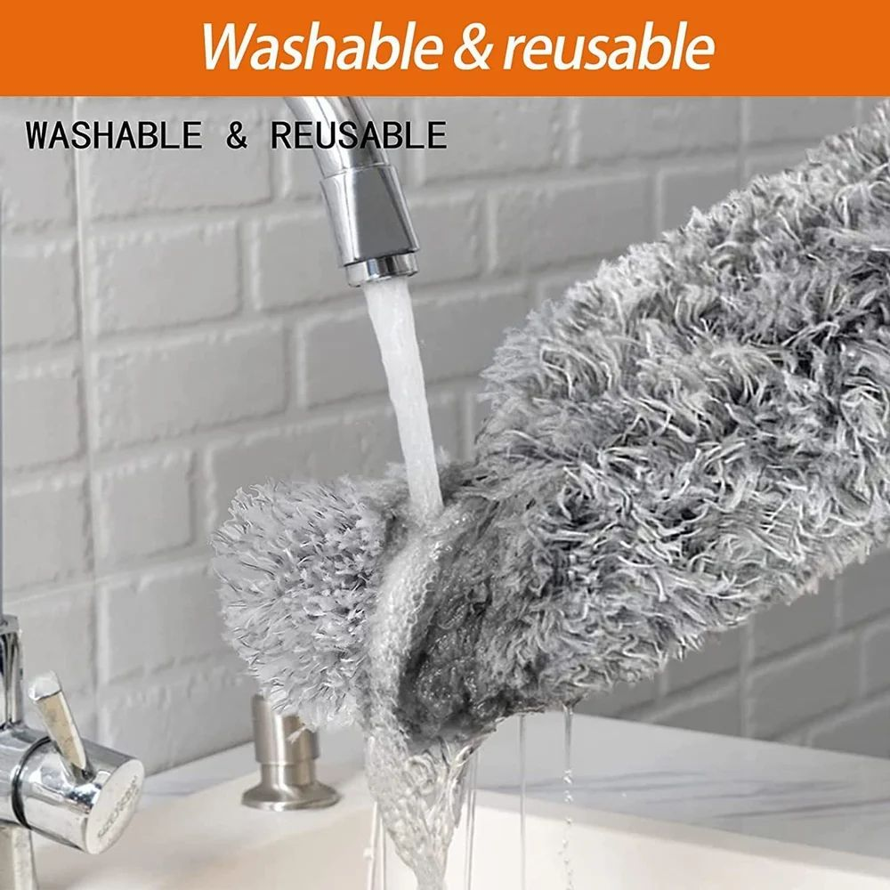 100 Inch Fan Duster, Extendable Microfiber Duster, Feather dust