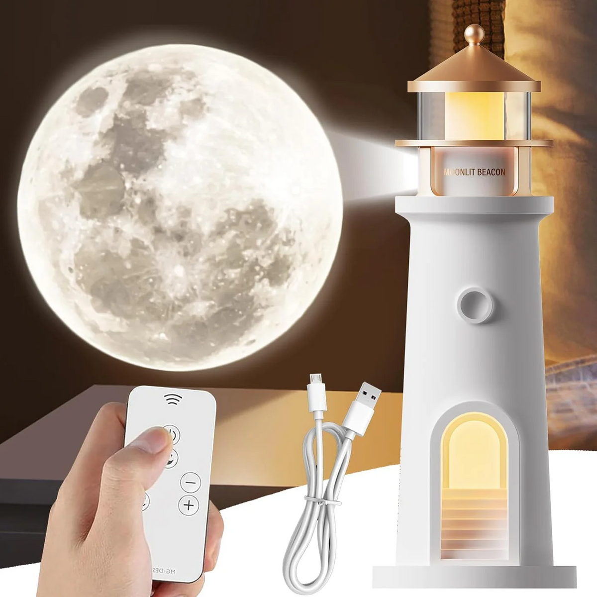 Lighthouse Moon Projector Lamp
