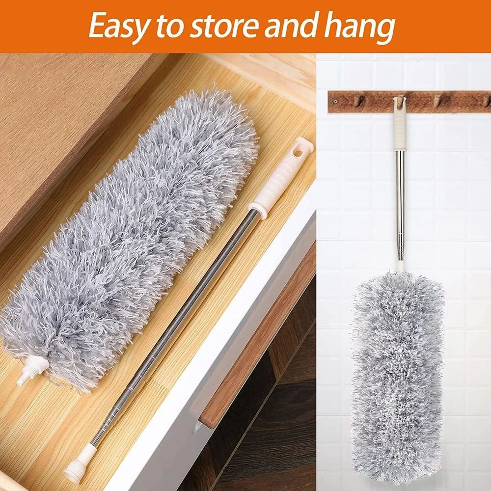 100 Inch Fan Duster, Extendable Microfiber Duster, Feather dust