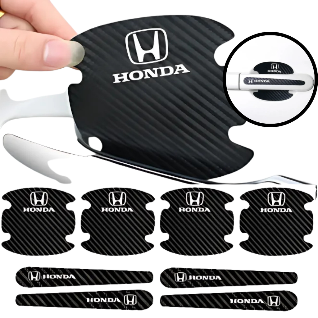 8PCS/SET Carbon Fiber Car Door Handle Protector Cover Inner Bowl Anti Scratch Sticker