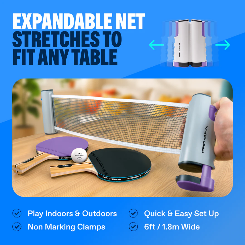 PingPong Game Set All-In-One Portable Tennis Set