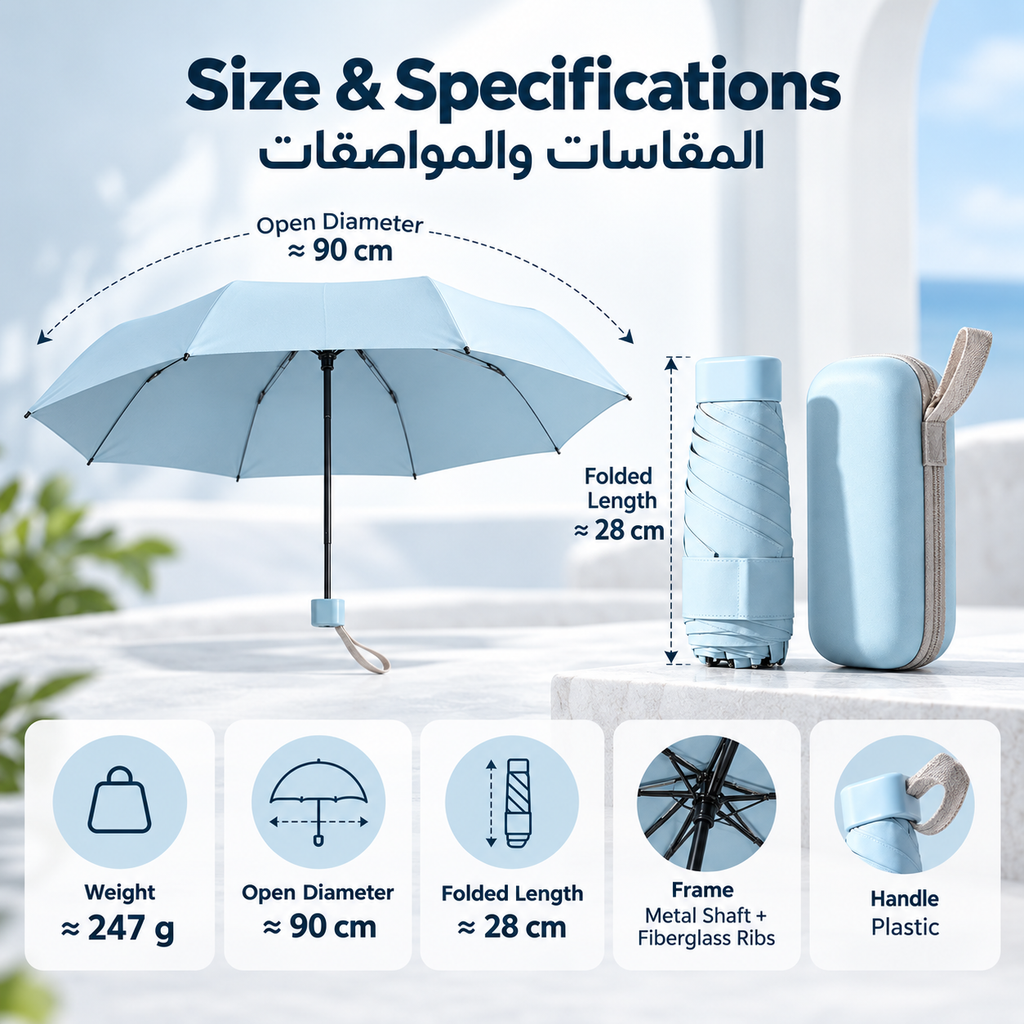 6-fold mini umbrella