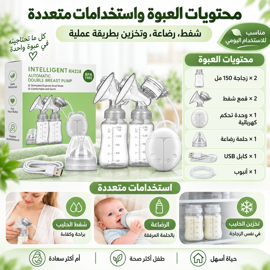 SMART AUTOMATIC DOUBLE BREAST PUMP RH228