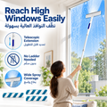 Squeegee for Window Cleaning with Spray, Double-Sided Spray Window Cleaner, Spray Window Cleaning Brooms Household Squeegees Window Cleaning Tools for Home Glass Cleaning (with 3 Microfiber Cloth)