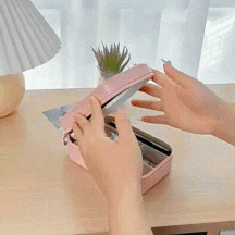 Travel Size LED Mirror & Beauty Makeup organiser Case