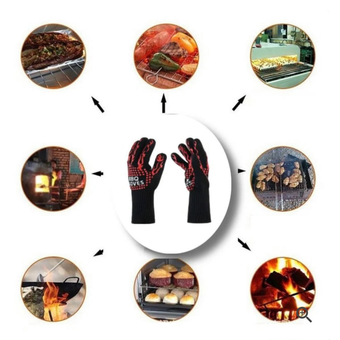 Heat Resistant Fire
Gloves (Set of 2)