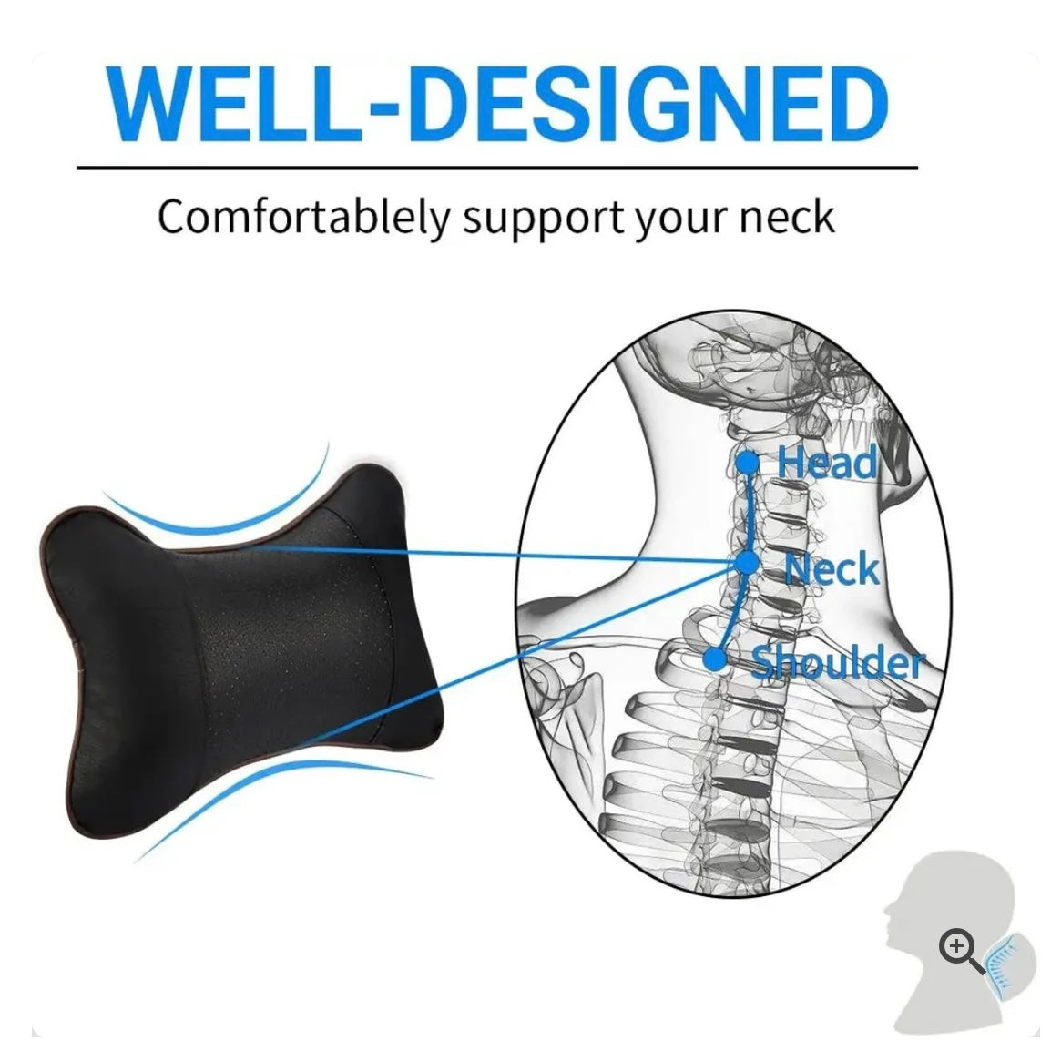 Car Neck Pillow ( Set of 2  )
