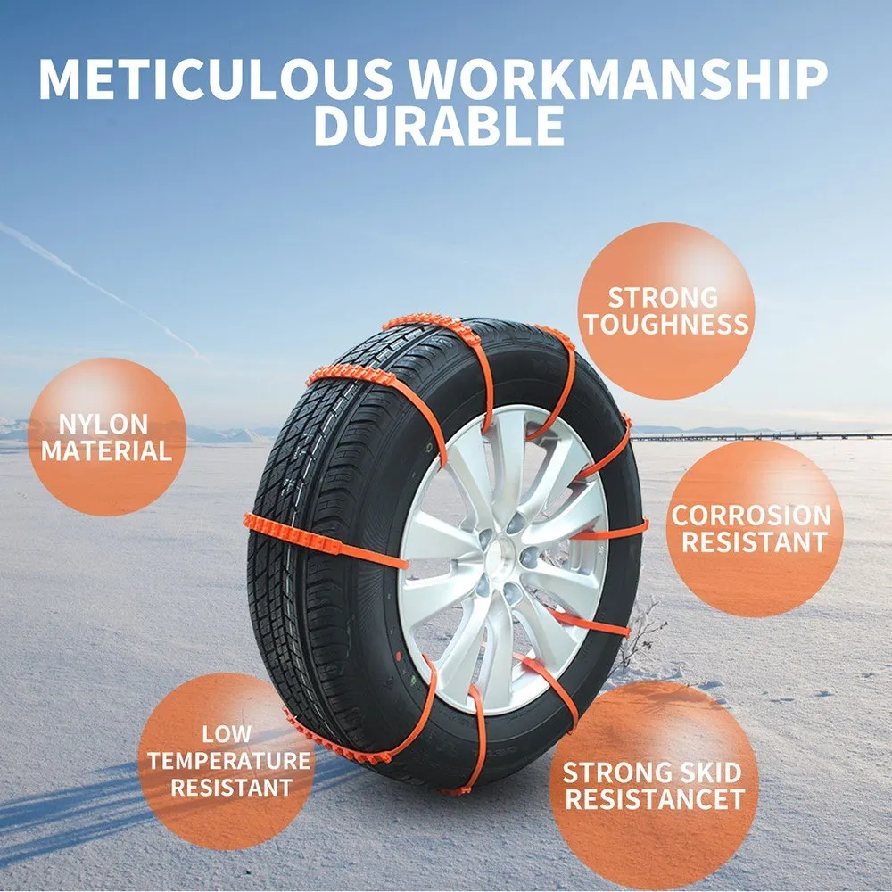 10 Pieces Car Tire Anti-Slip  For Snow Ice Mud