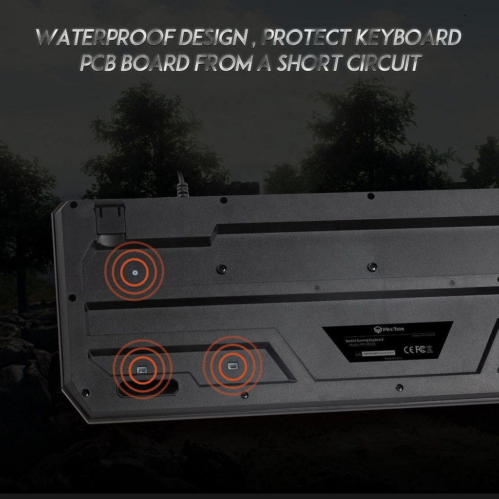 MEETION  Wired RGB Gaming Keyboard MT-K9320