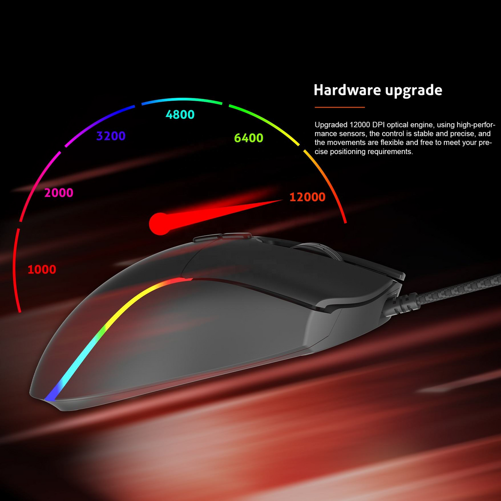MeeTion GM19 Usb Wired Optical Gaming Mouse With Fcc Standards