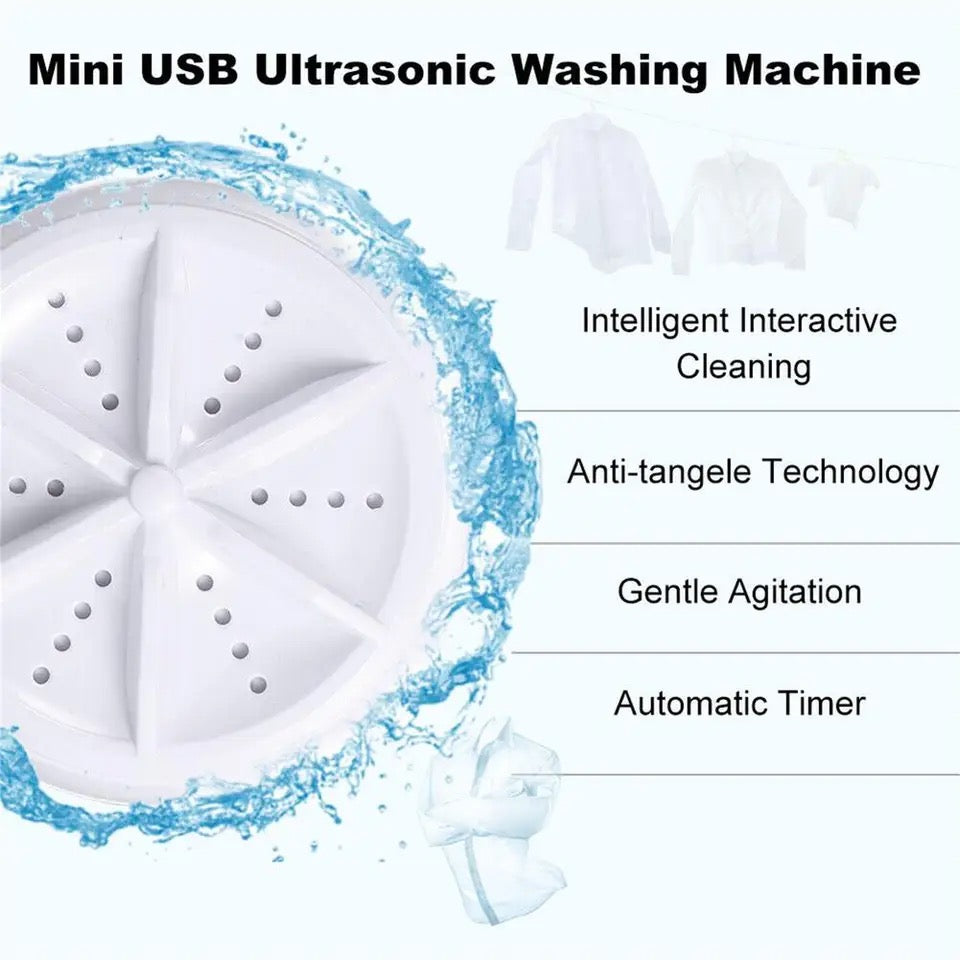 Newtic Ultrasonic Turbine Mini Washing Machine