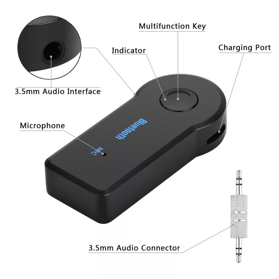 Car Bluetooth Aux Receiver