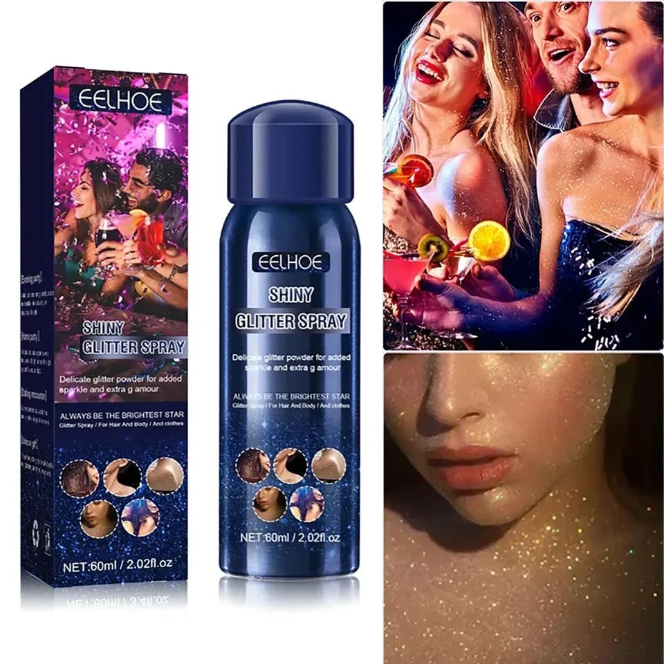 Shiny Glitter Spray Body Glitter Spray, Hair Glitter