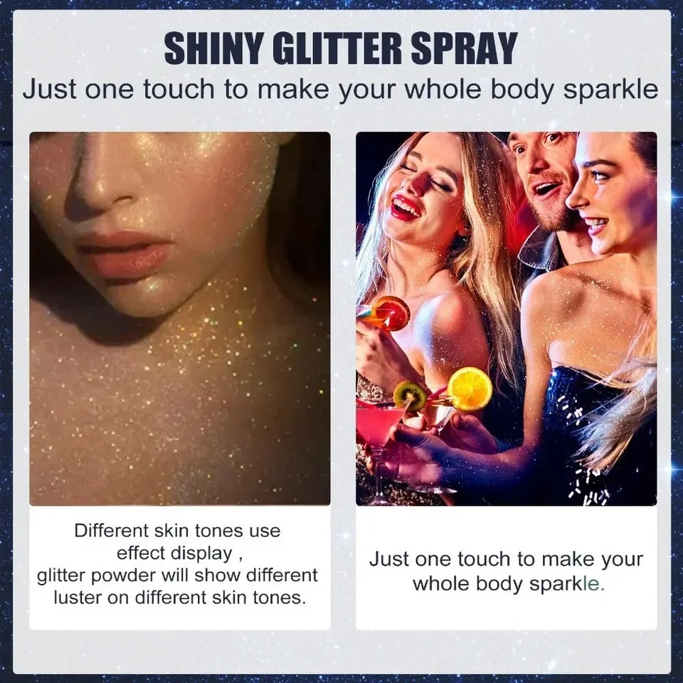 Shiny Glitter Spray Body Glitter Spray, Hair Glitter