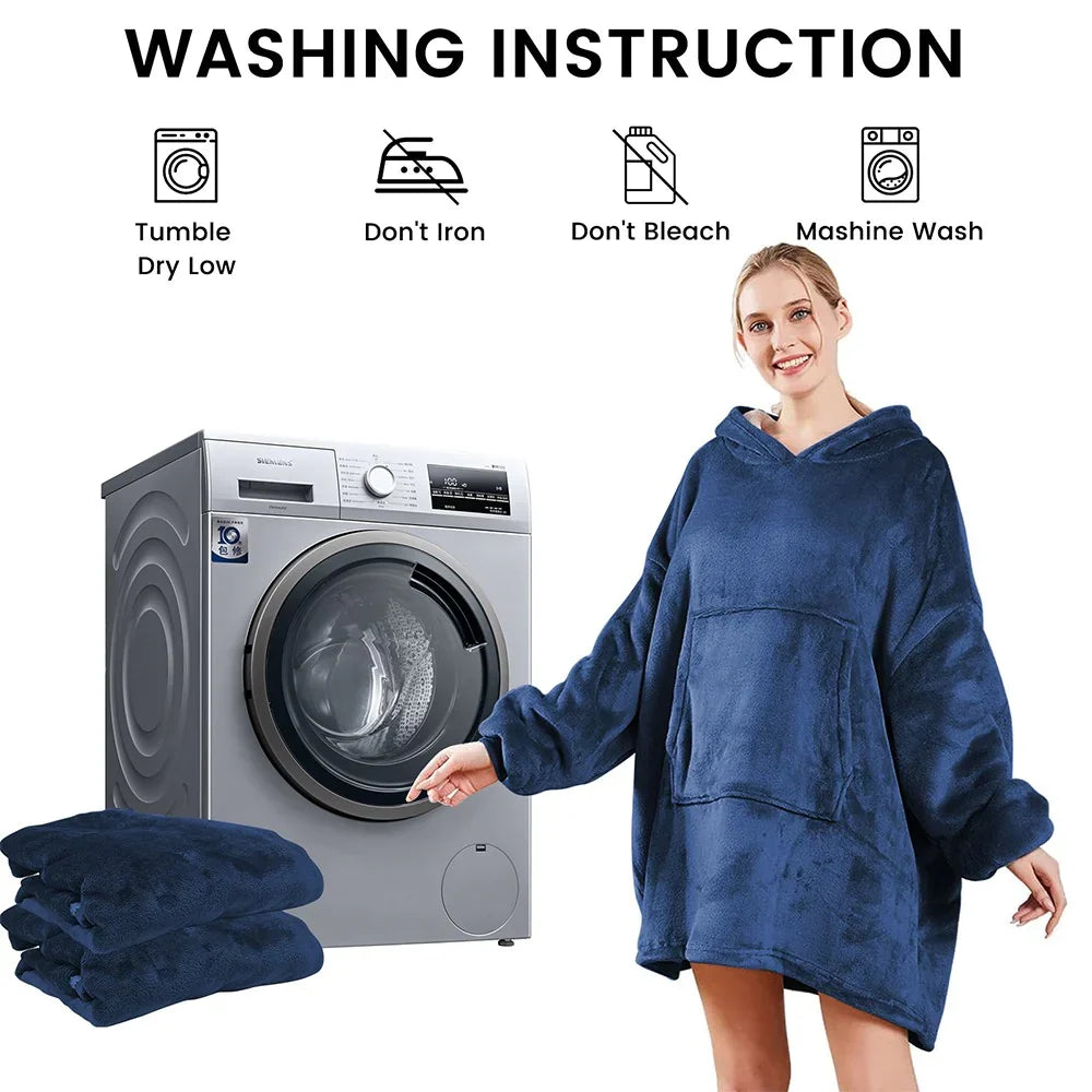 Ultra Plush Blanket Hoodie, Huggle Hoodie, Free Size Fits All