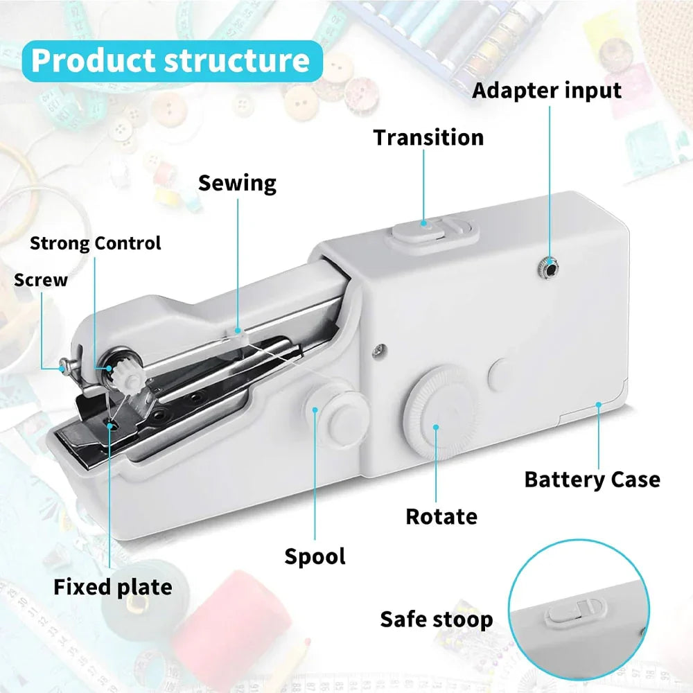 Mini Handheld Sewing Machine Portable Electric