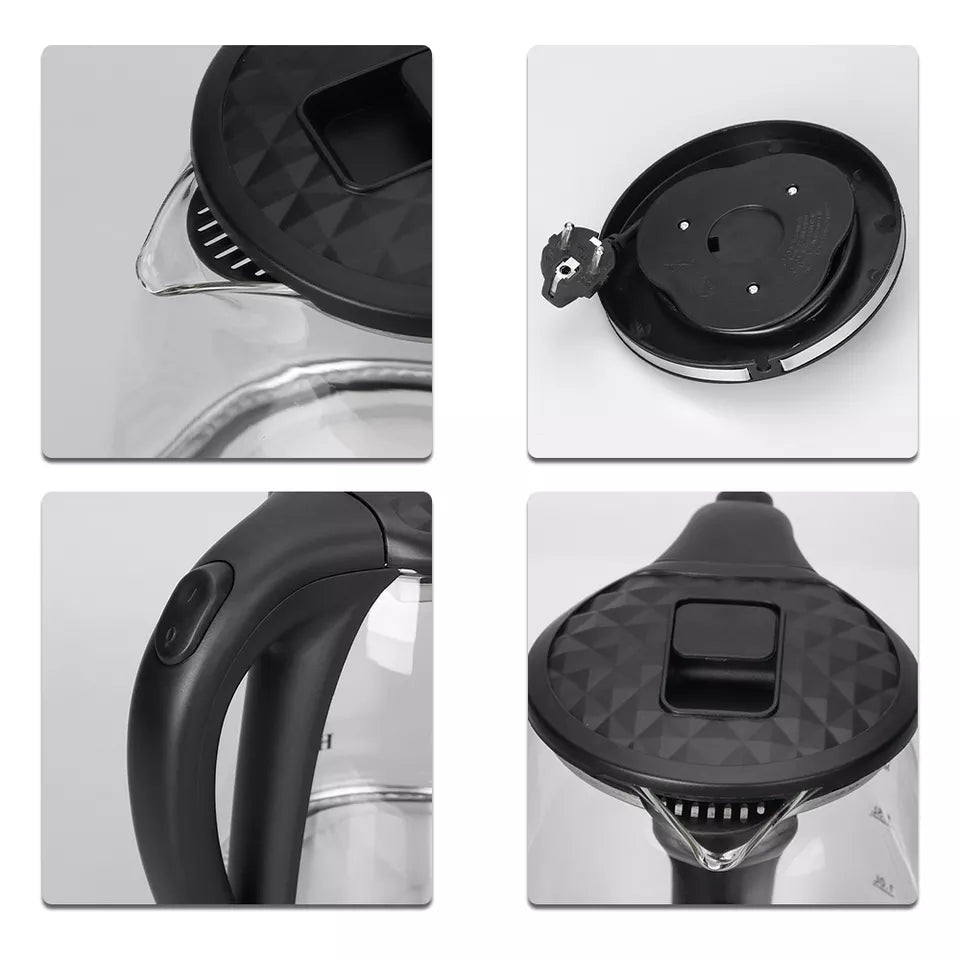 Raf Glass 2 Litre Electric Kettle Heater R7865
