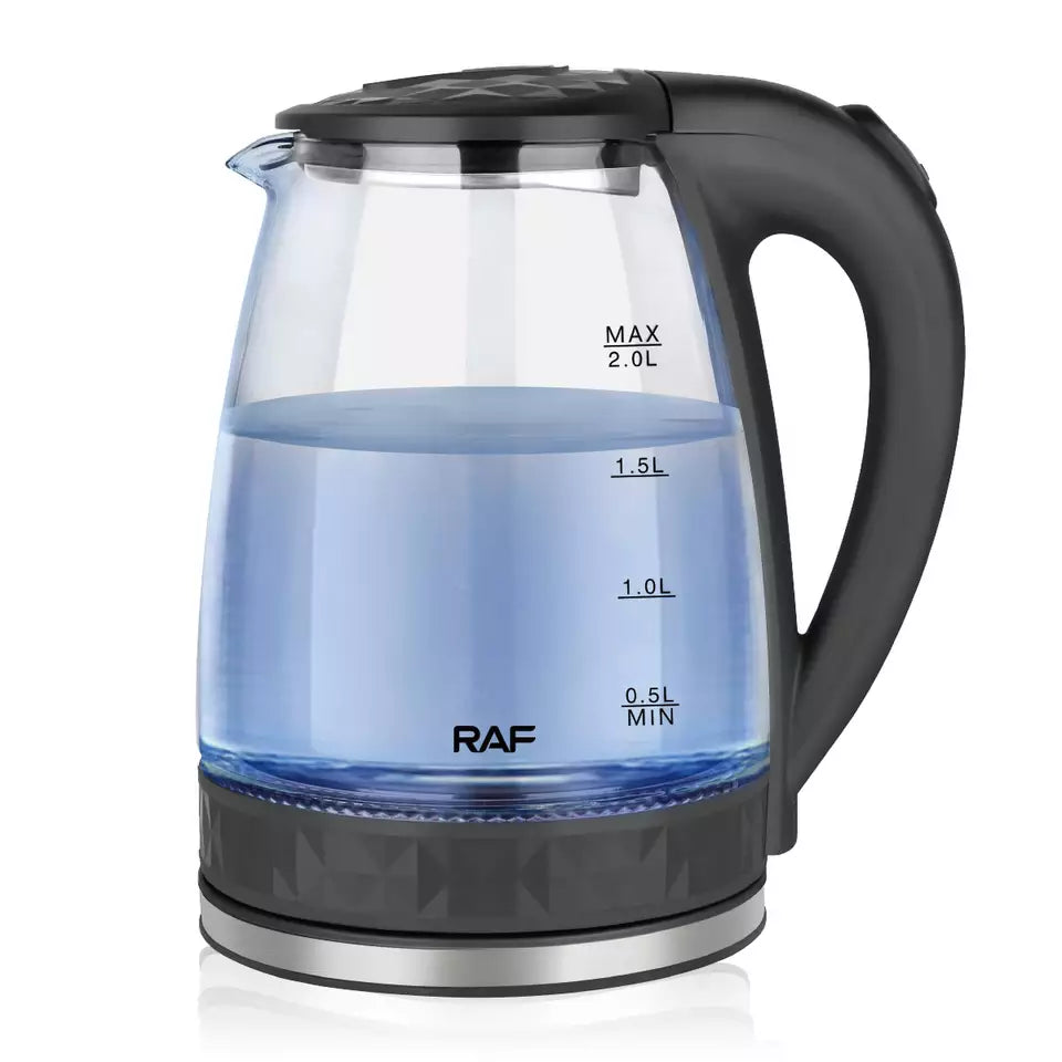 Raf Glass 2 Litre Electric Kettle Heater R7865