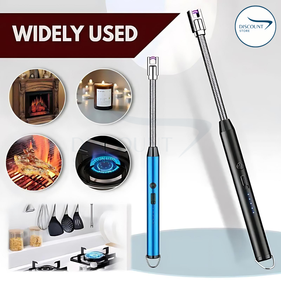 Rechargeable  Electric Lighter, Windproof, Flexible Neck