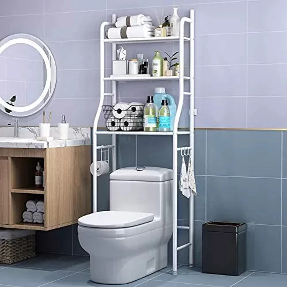 Bathroom Toilet Rack 3 Layers Bathroom Organizer Over The Toilet Rack AS-99