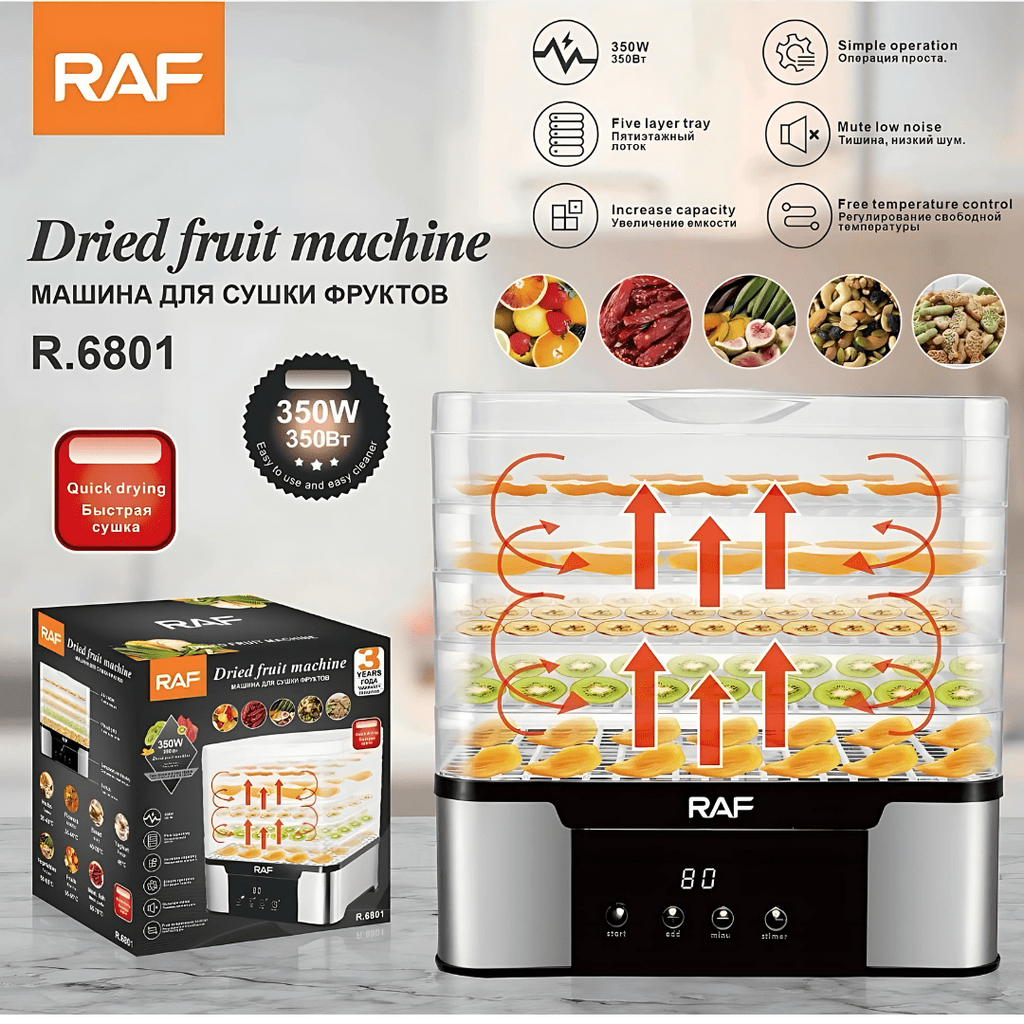 RAF Digital Food Dehydrator - DRIED FRUIT MACHINE MAKER R6801