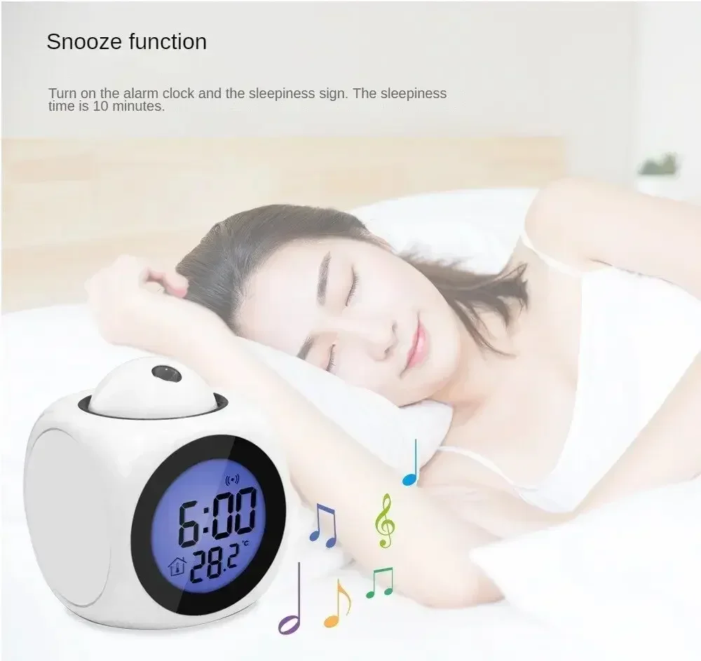 3-in-1 Projection Alarm Clock